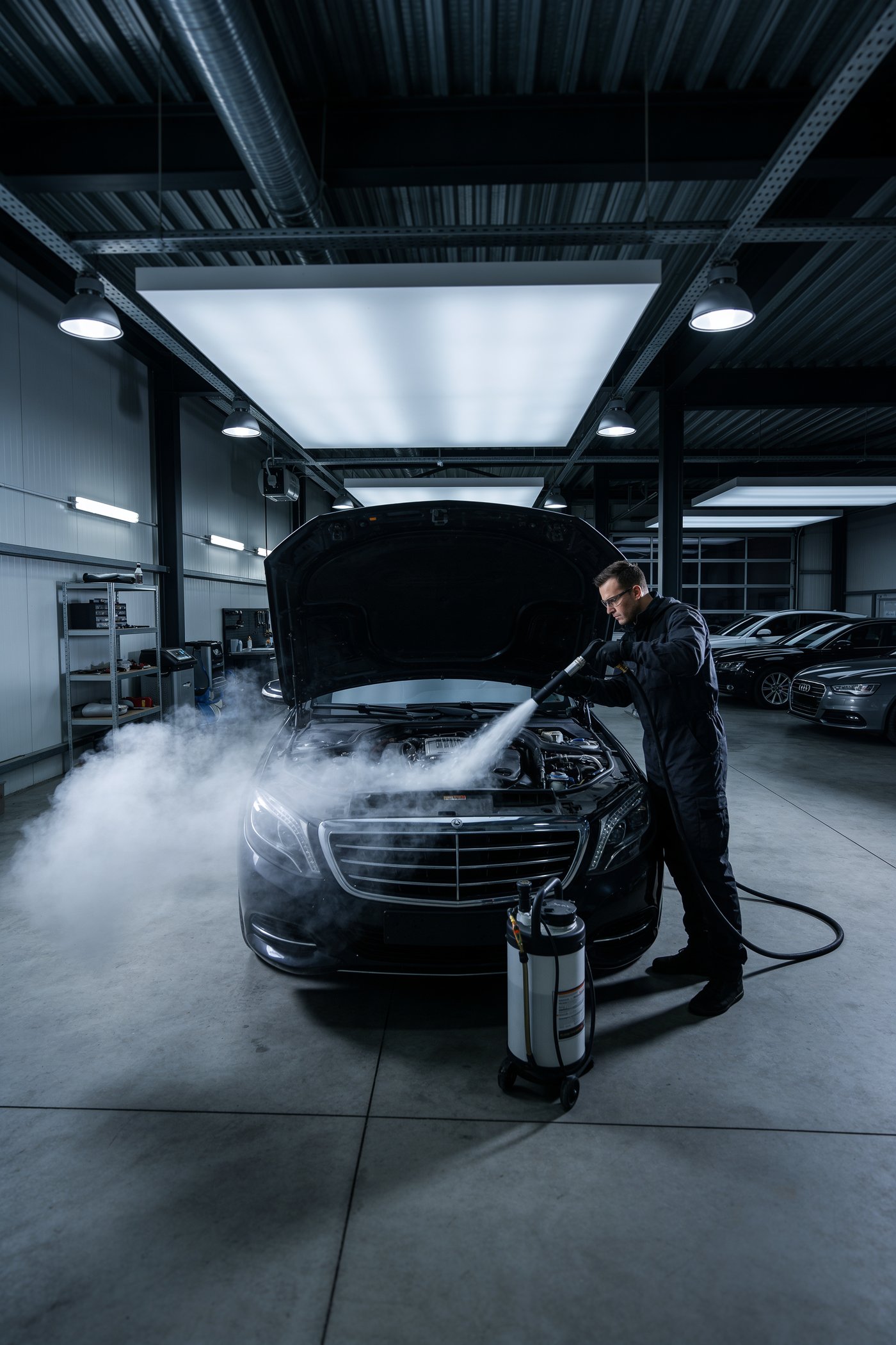 Nettoyage automobile par glace carbonique